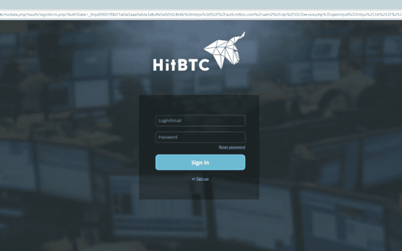 Dissecting a HitBTC phishing site