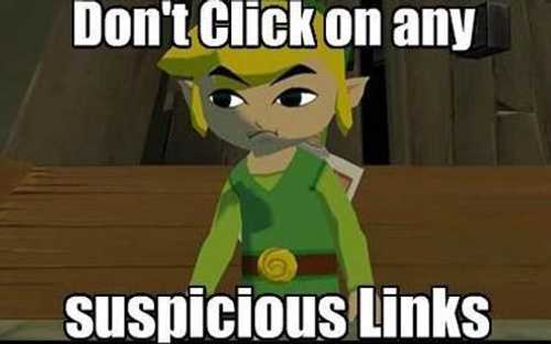 You need to stop trusting links!
